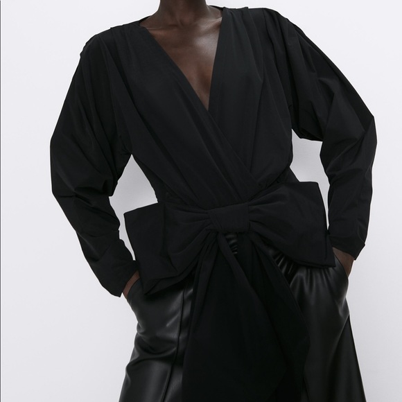 Zara Tops - Zara Blouse with Front Bow